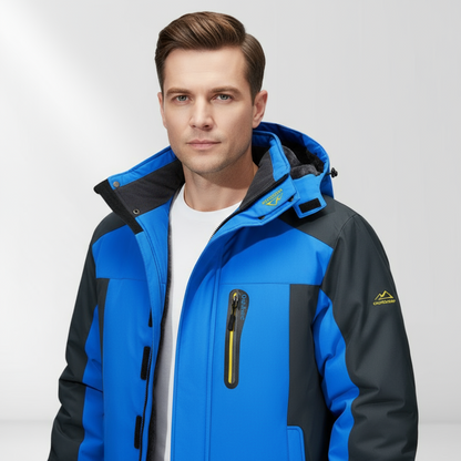 Herren Winterjacke Kapuze Wasserfest Wärmend
