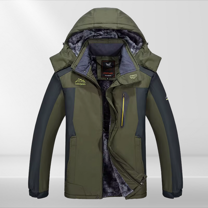 Herren Winterjacke Kapuze Wasserfest Wärmend