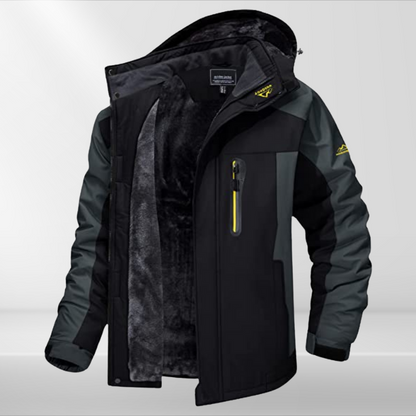 Herren Winterjacke Kapuze Wasserfest Wärmend