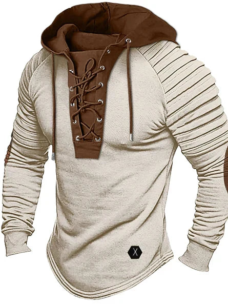 Reed Herren Hoodie Kapuze Schnürung Streetwear