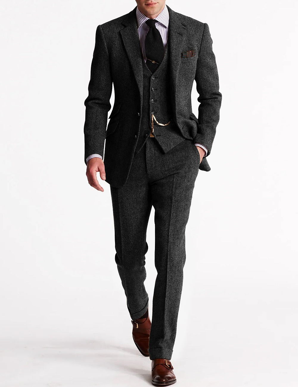 Herren Tweed Smokingsanzug Komplett