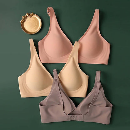 Damen Komfort Bh Nahtlos Soft Beige
