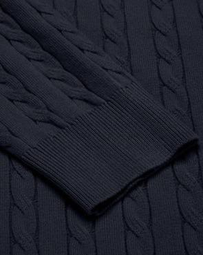 Eveloria Herren Zopfstrick Pullover Elegantes Design