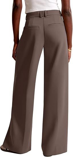 Damen Bundfaltenhose Weites Bein