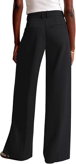 Damen Bundfaltenhose Weites Bein