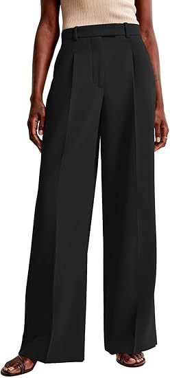 Damen Bundfaltenhose Weites Bein
