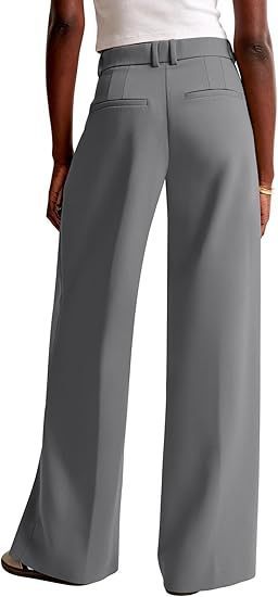 Damen Bundfaltenhose Weites Bein