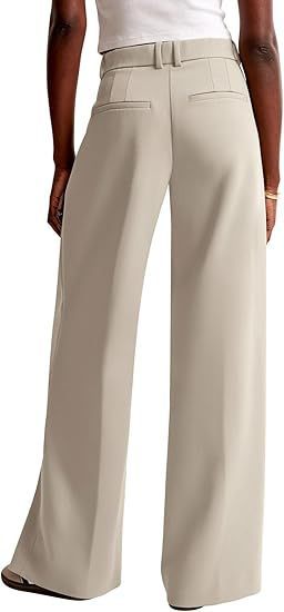 Damen Bundfaltenhose Weites Bein