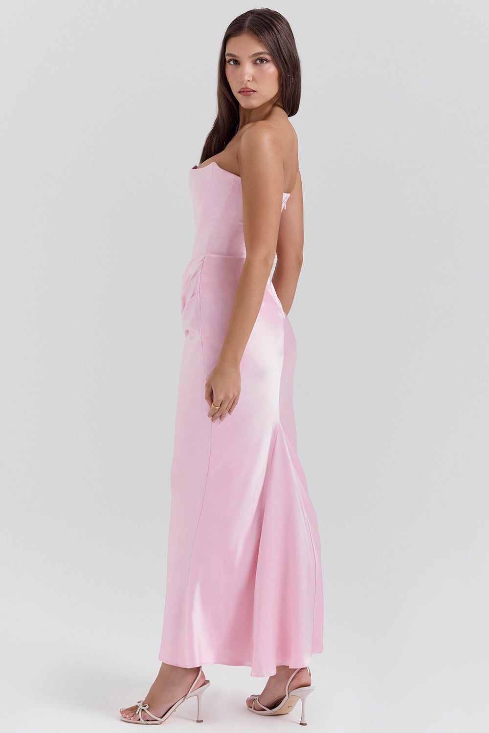 Damen Trägerloses Maxi-Kleid Hochzeitsgast
