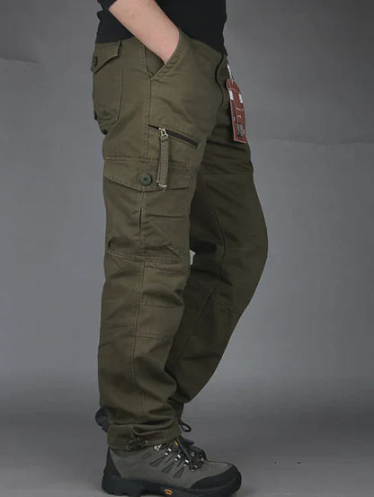 Herren Chino Cargohose Lang
