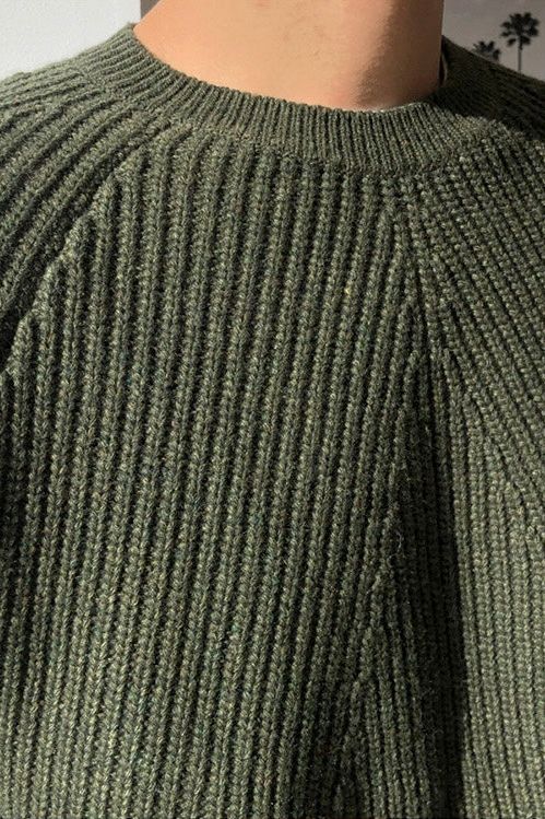 Eveloria Herren Pullover Gerippt Elegantes Design