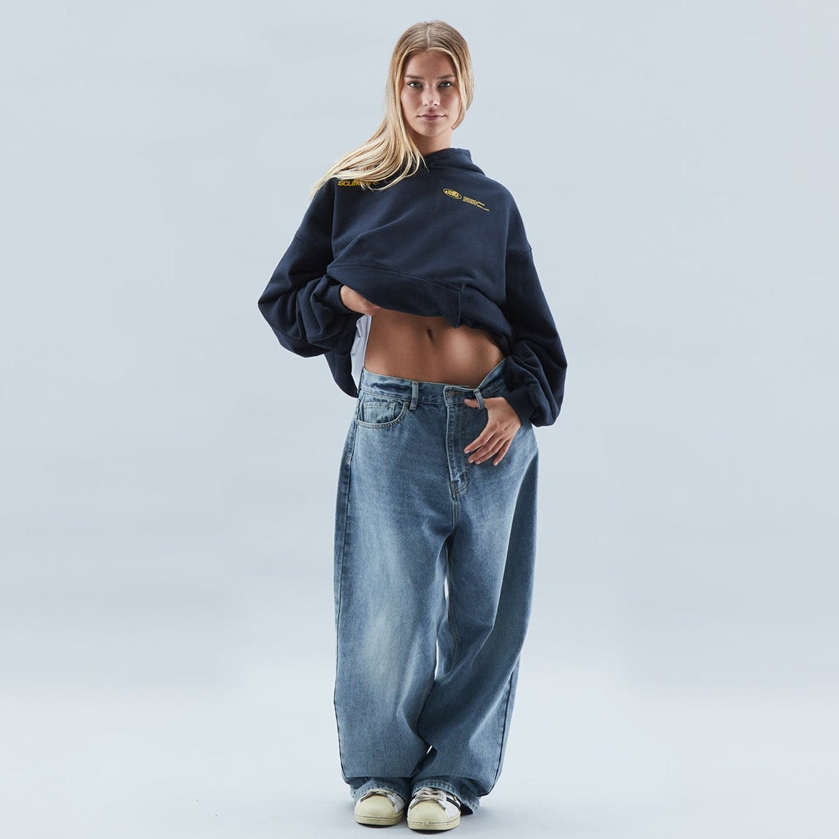 Damen Oversize Hoodie Bedruckt