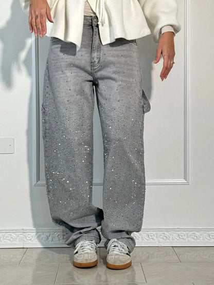 Damen Weite Hosen Frühjahr