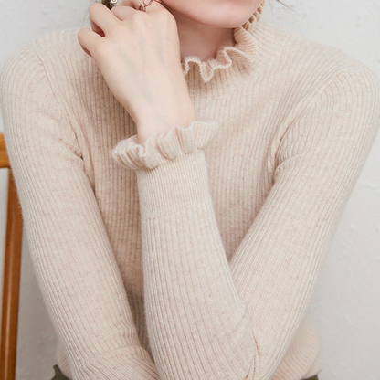 Eveloria Damen Rollkragenpullover Elegantes Design