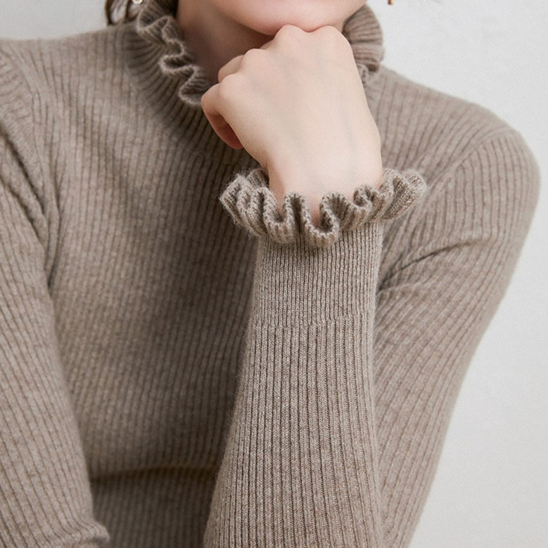 Eveloria Damen Rollkragenpullover Elegantes Design