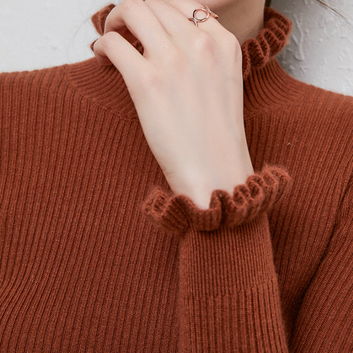 Eveloria Damen Rollkragenpullover Elegantes Design