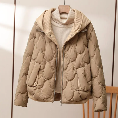 Damen Pufferjacke Warm Herbst Modisch