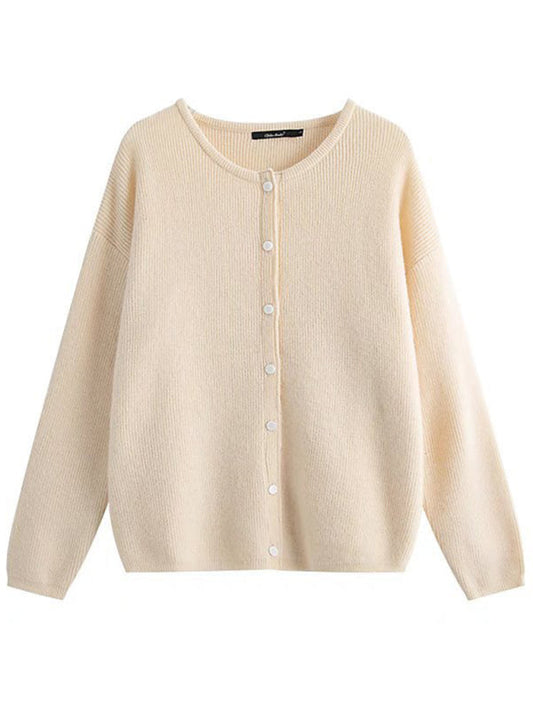 Eveloria Damen Strickjacke Kuschelig Wollbeige - Eveloria