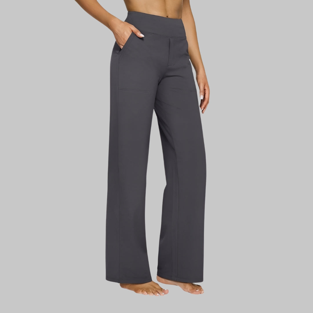 Damen Stretchhose Weit Bequem