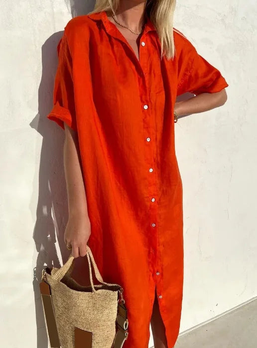 Eveloria Damen Hemdkleid