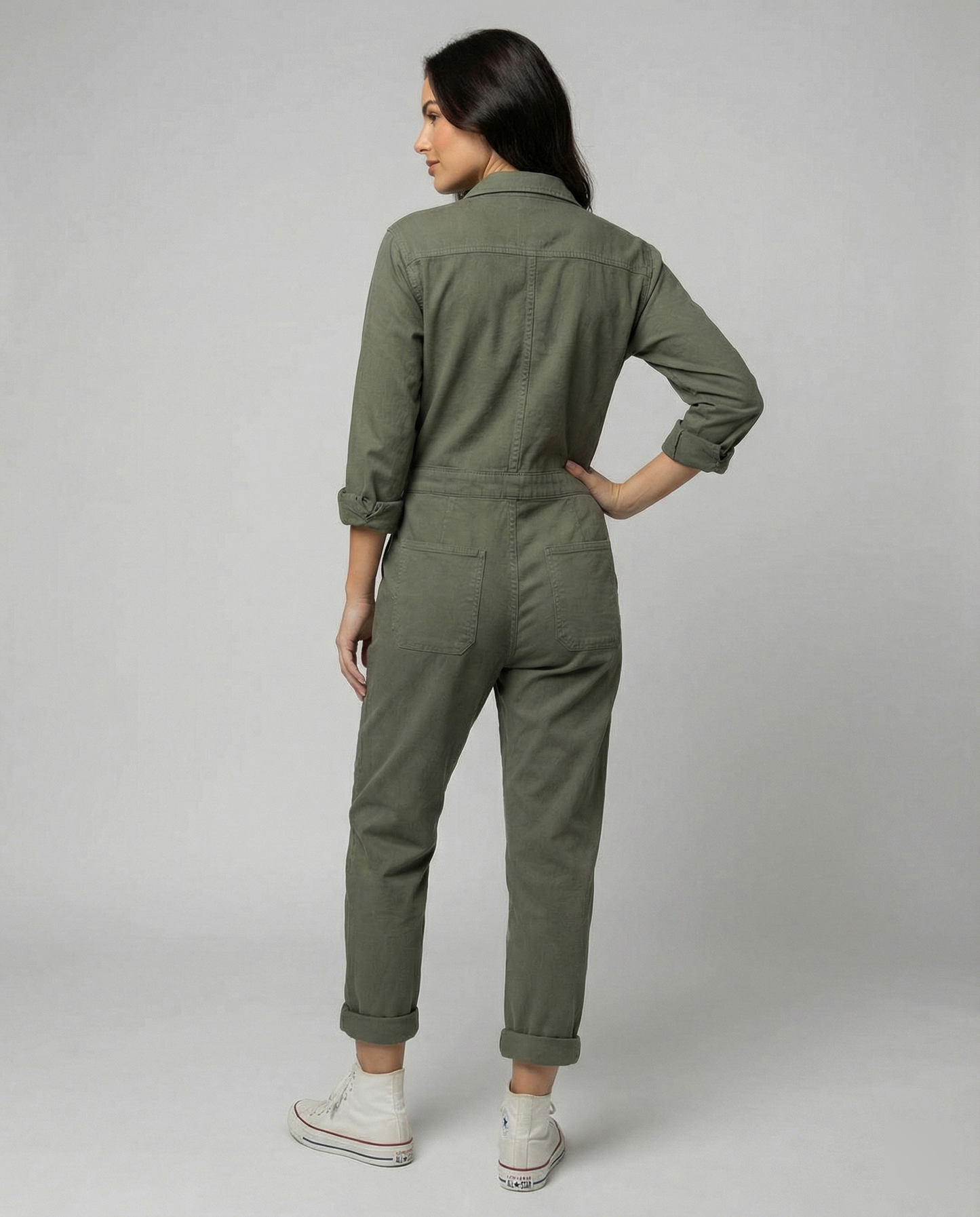 Damen Utility Jumpsuit Lässig