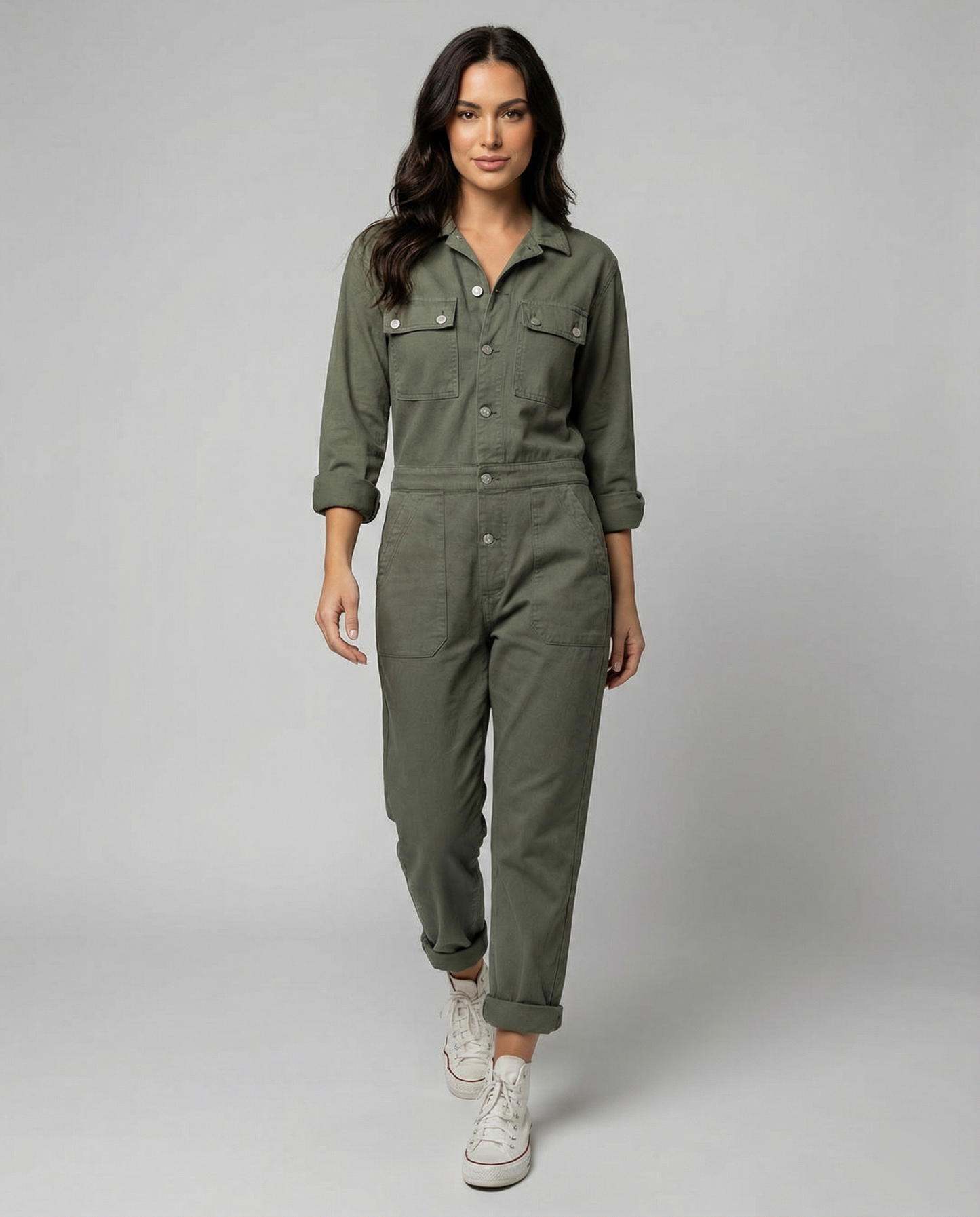 Damen Utility Jumpsuit Lässig - Eveloria