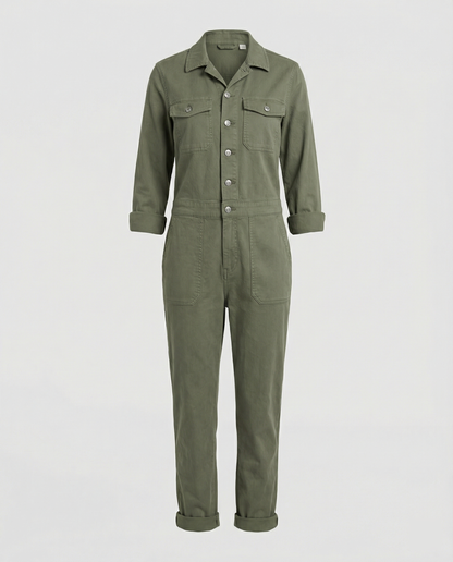 Damen Utility Jumpsuit Lässig