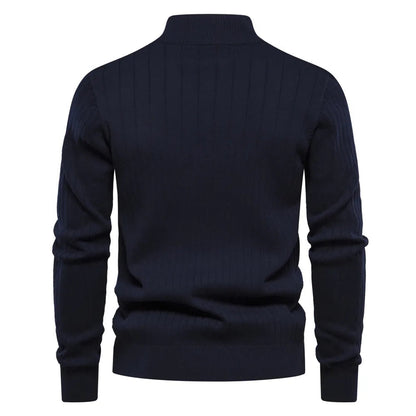 Herren Strickpullover Reißverschluss