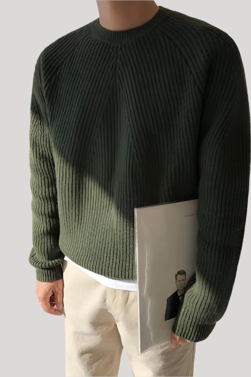 Eveloria Herren Pullover Gerippt Elegantes Design