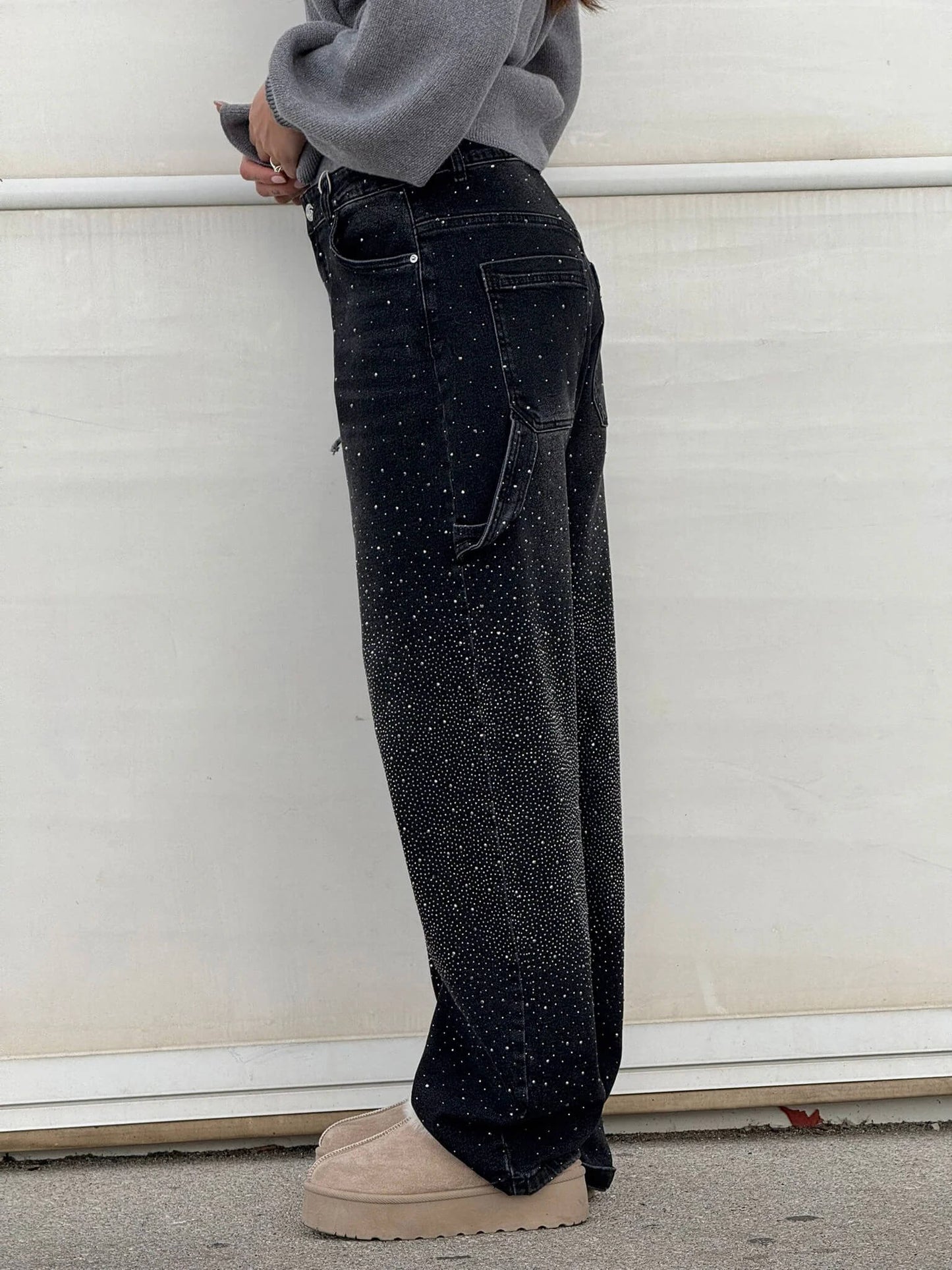 Damen Weite Hosen Frühjahr