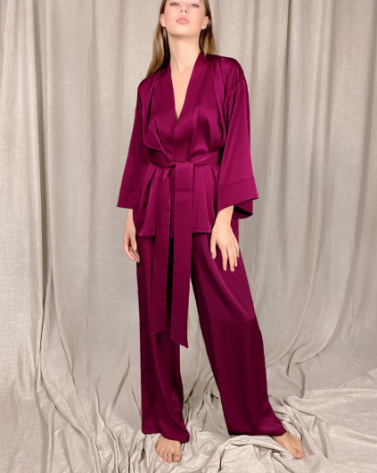 Eveloria Damen Pyjama-Set Weiches Satin