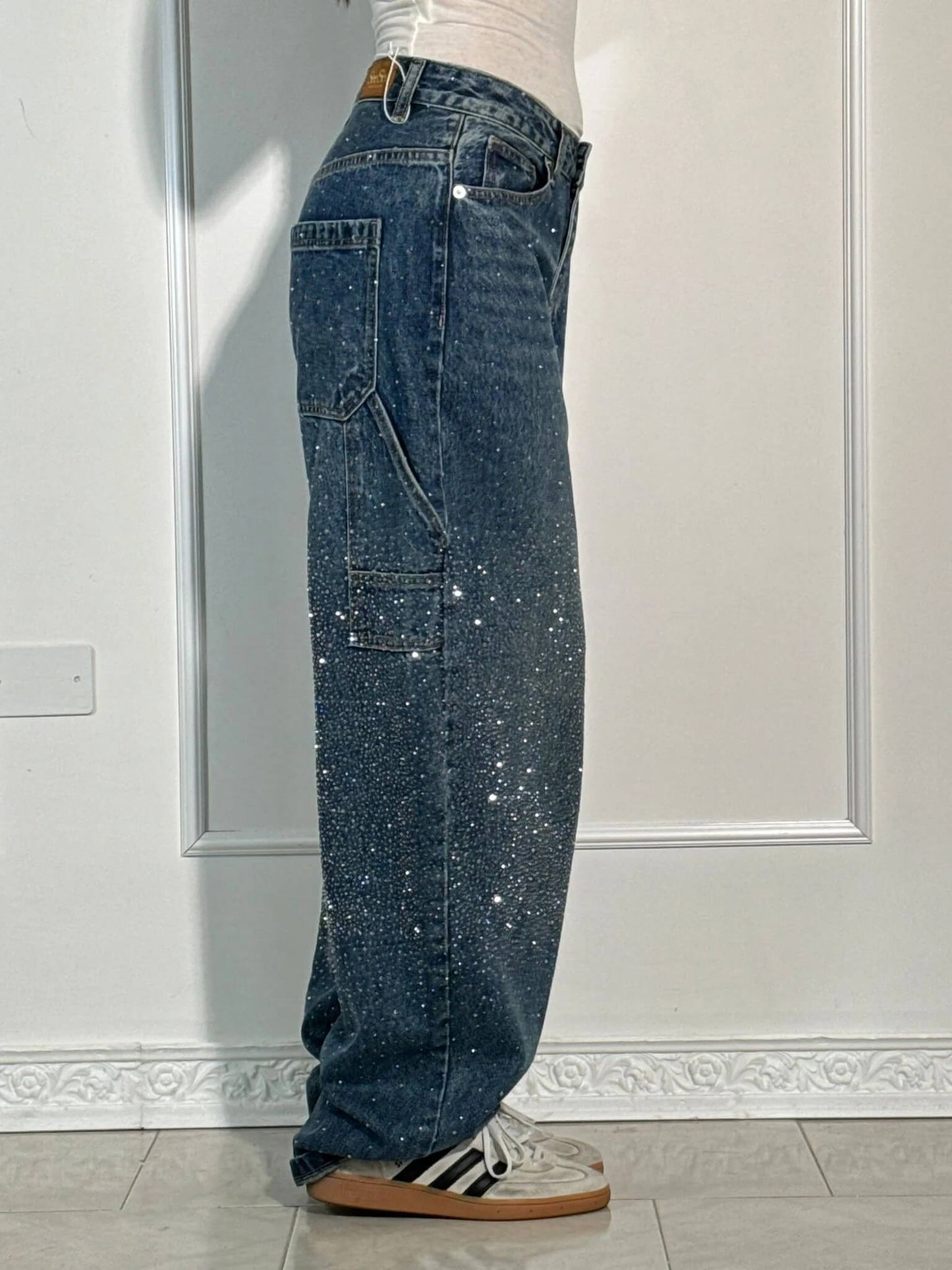 Damen Weite Hosen Frühjahr