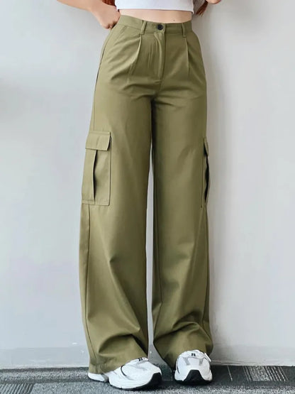 Damen Cargohose Bequem Mit Taschen