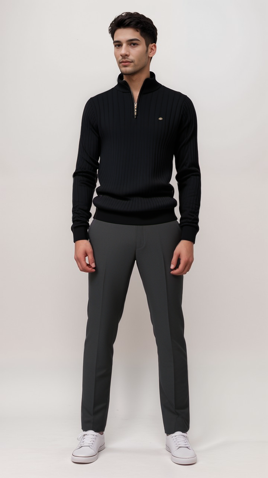 Herren Strickpullover Reißverschluss - Norvielle