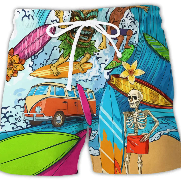 Herren Surf-Boardshorts Bedruckt Sommer