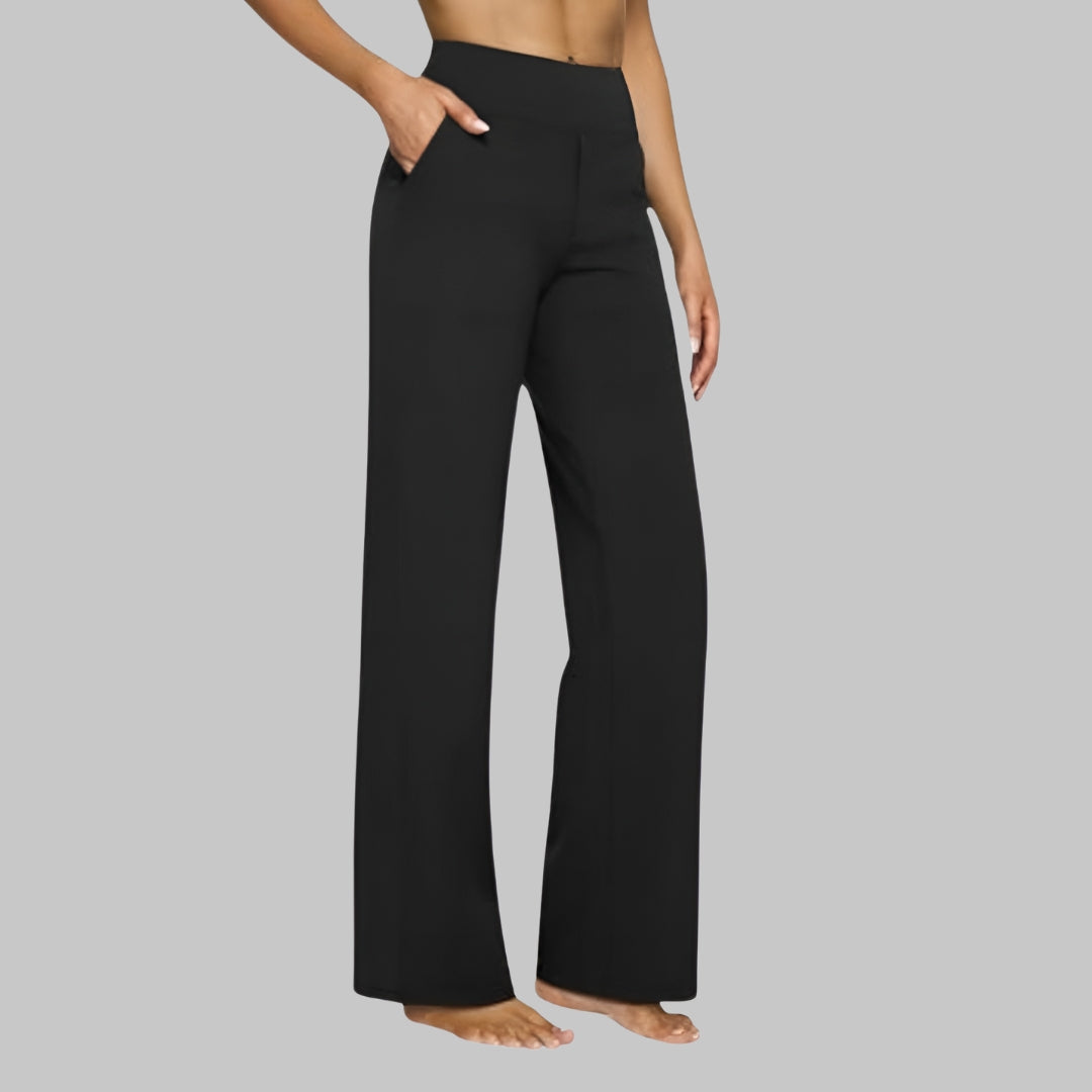 Damen Stretchhose Weit Bequem