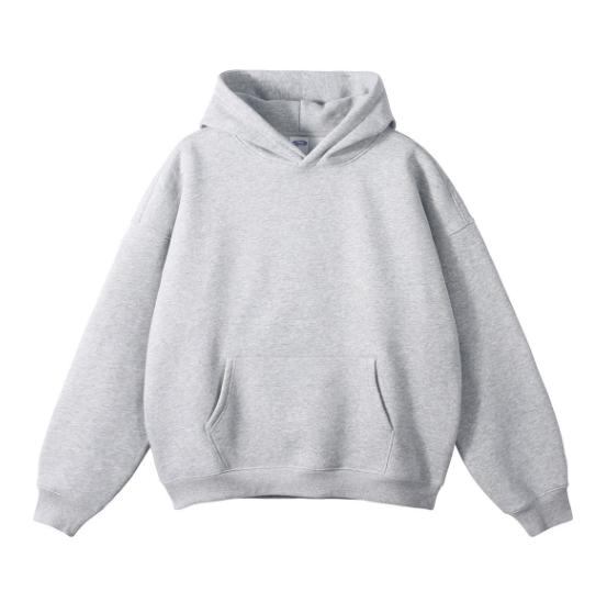 Herren Hoodie Relaxed Fit Frühling Casual Grau