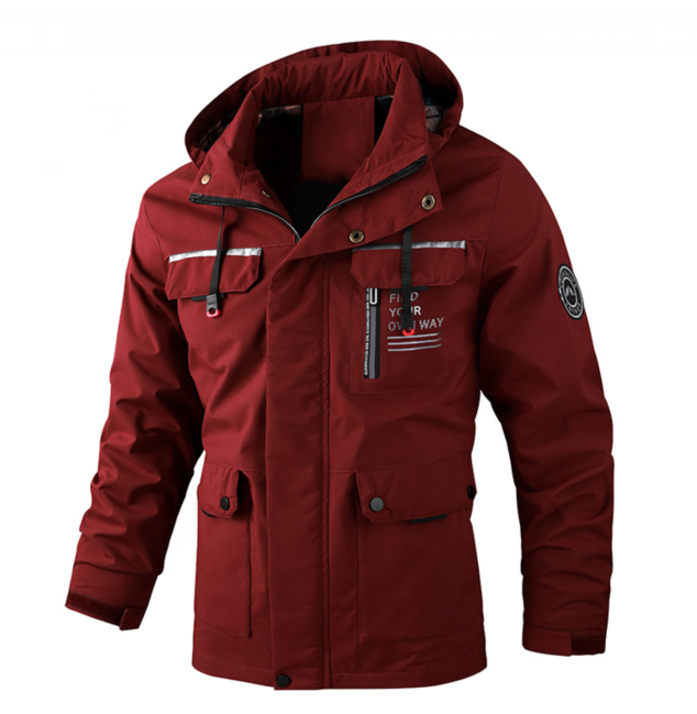 Herren Regenjacke Leicht Wasserdicht