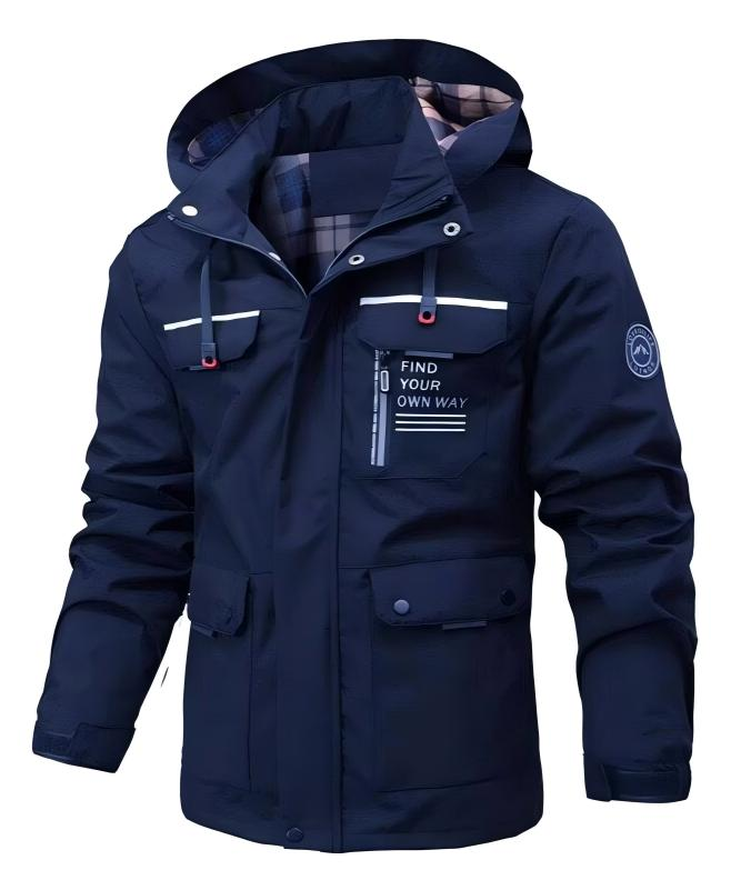 Herren Regenjacke Leicht Wasserdicht