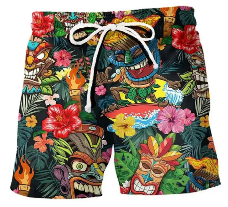 Herren Surf-Boardshorts Bedruckt Sommer