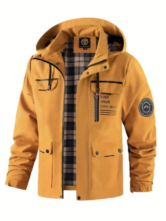 Herren Regenjacke Leicht Wasserdicht