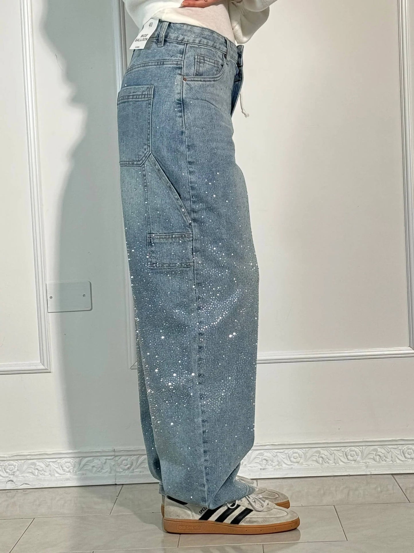 Damen Weite Hosen Frühjahr