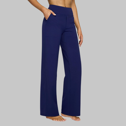 Damen Stretchhose Weit Bequem