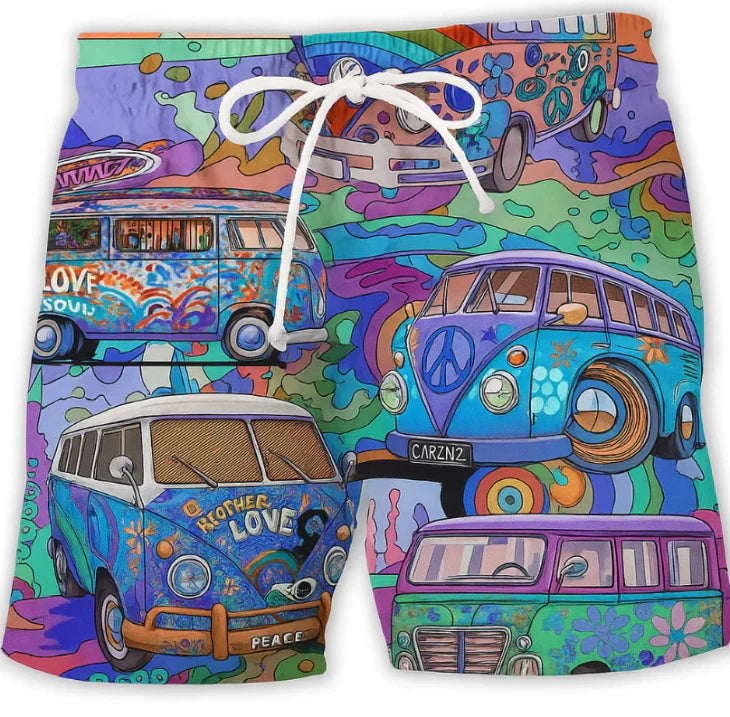 Herren Surf-Boardshorts Bedruckt Sommer