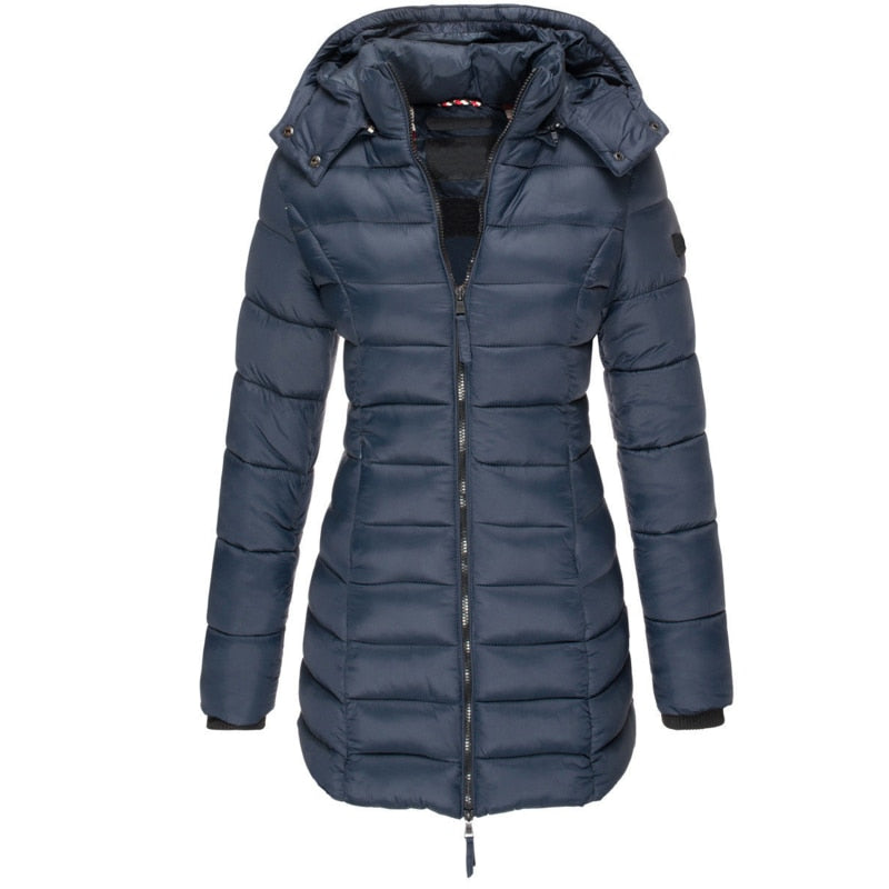 Eveloria Damen Lange Daunenjacke - Eveloria