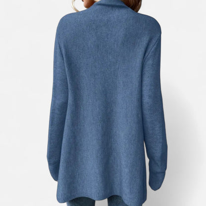 Damen Fransen-Pullover V-Ausschnitt Strickpullover Braun