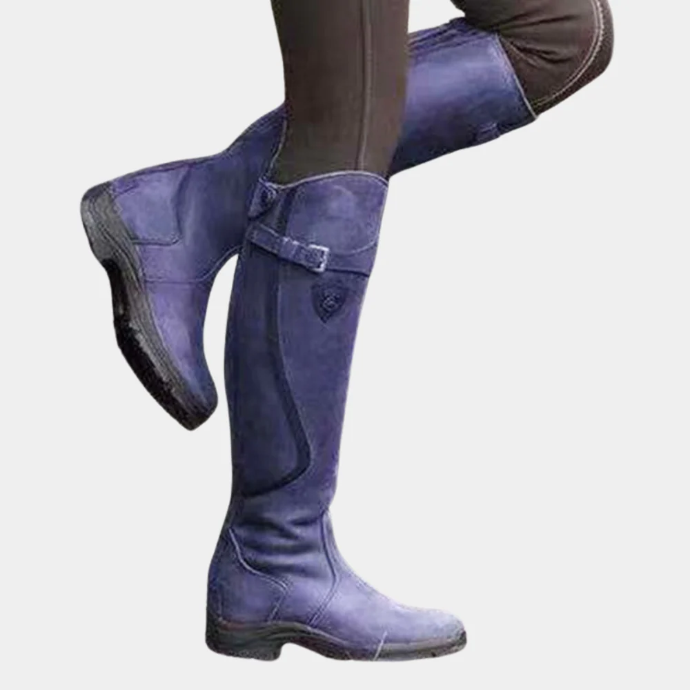 Damen Knöchelstiefel Slim Fit Wasserabweisend Wildleder Braun