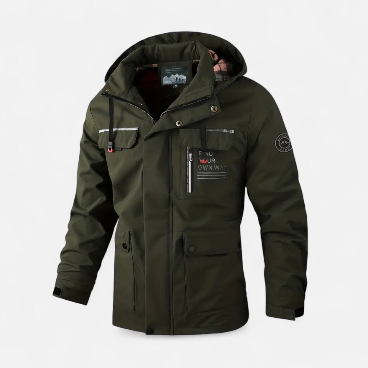 Herren Softshell-Jacke Kapuze Winddicht