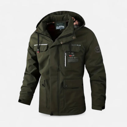 Herren Softshell-Jacke Kapuze Winddicht
