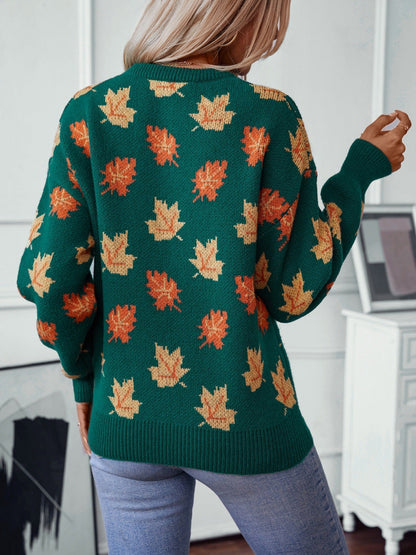 Eveloria Damen Sweatshirt Strickstoff Lockere Passform Rundhals - Eveloria